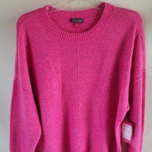 Vince Camuto Ladies Center Seam Crewneck Sweater Pink Paradox Size Large NWT